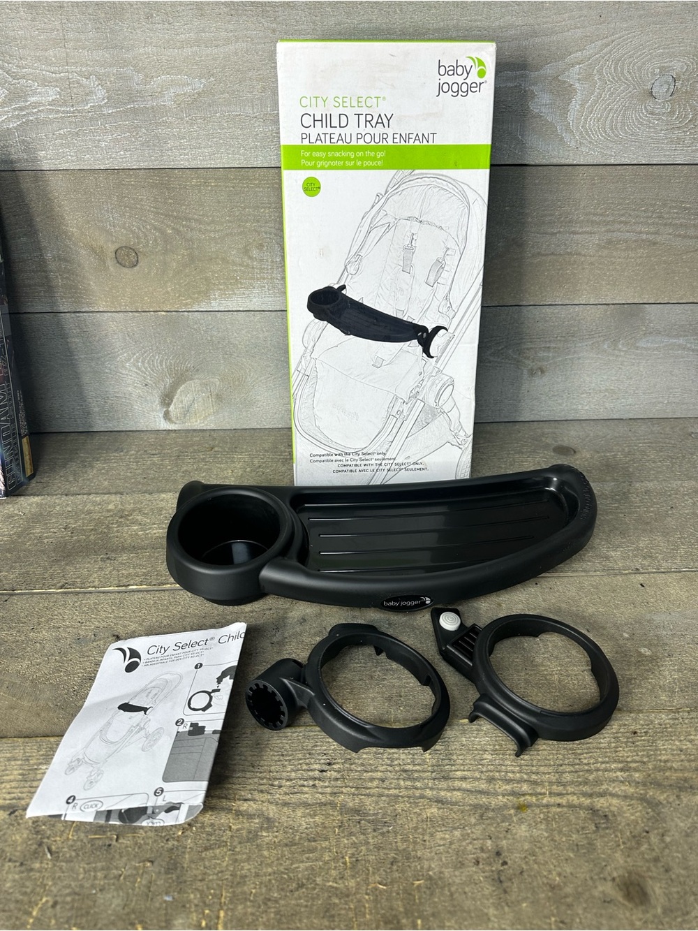 Baby Jogger City Select Compatible Child Tray BJ91502 Black New Open Box